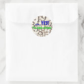 Funny Geek Stickers - Ja! Ik ben data-gedreven (Tas)