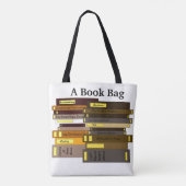 Funny Geeky Gift Personalized Bag of Books Tas (Achterkant)