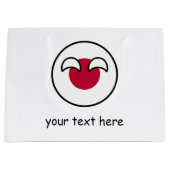 Funny Geeky Japan Countryball Flag Groot Cadeauzakje (Voorkant)