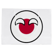 Funny Geeky Japan Countryball Flag Groot Cadeauzakje (Achterkant)