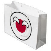 Funny Geeky Japan Countryball Flag Groot Cadeauzakje (Achterkant Gekanteld)