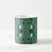 Funny Geeky Nerd Computer Circuit Board Patroon Koffiemok (Center)