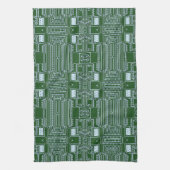 Funny Geeky Nerd Computer Circuit Board Patroon Theedoek (Verticaal)