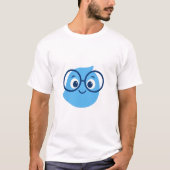 Funny Geeky Smiley Face T-Shirt for Men – Cute Blu (Devant)