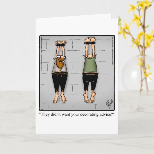 Funny Gefeliciteerd New Home Kaart (Gele Bloem)