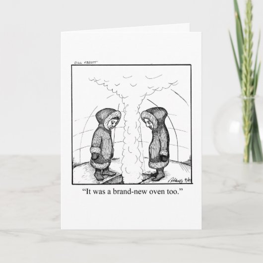 Funny Gefeliciteerd New Home Kaart (Voorkant)