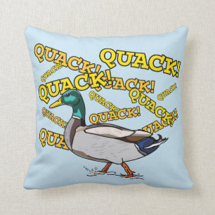 Funny Gekke Cute Walking Male Mallard Quack Quack Kussen