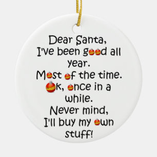 Funny Gekke Joke-kerstversiering Keramisch Ornament