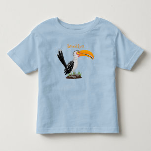 Funny gele paardenvogel cartoon kinder shirts