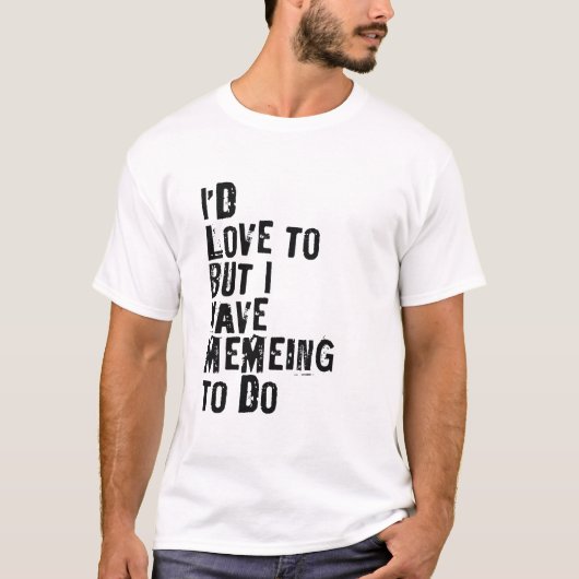 Funny gen z wit shirt meme (Voorkant)
