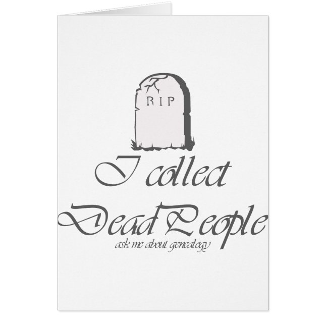 Funny Genealoy Collect Dead People (Voorkant)