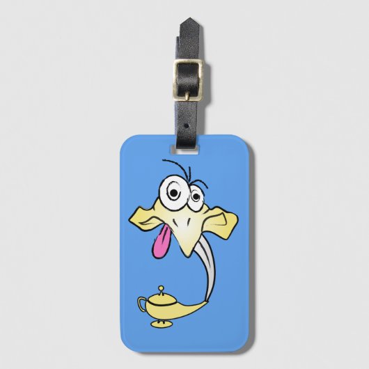 Funny genie bagagelabel (Voorkant (verticaal))