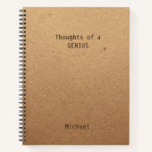 Funny Genius Carnet de bureau personnalisé (Devant)