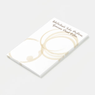 Funny "Geniuses Drink Coffee" Koffiekring Post-it® Notes