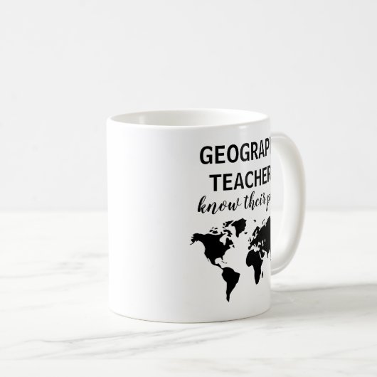 Funny Geography Teacher Gift Coffee Mok (Voorkant rechts)