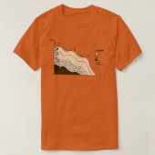 Funny Geological cross-section for geology student T-shirt (Design voorkant)