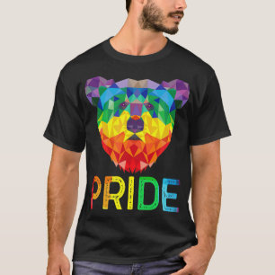 Funny Geometric Beer LGBT Rainbow Flag Gay Pride T T-shirt