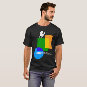 Funny Geometry Plus Horse Compositie T-shirt