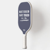 Funny Gepensioneerd niet Moe Jaar Initialen Grijs  Pickleball Paddle (Links)