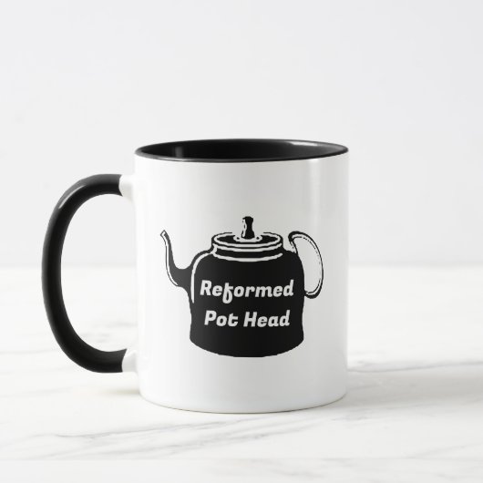 Funny Gereformeerde Pothoofd Mok, Thee- en Koffiel Mok (Links)
