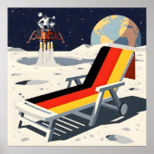 Funny German flag Poster (Voorkant)