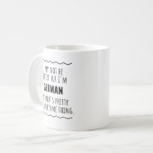 Funny German Gift Idea Koffiemok (Voorkant links)