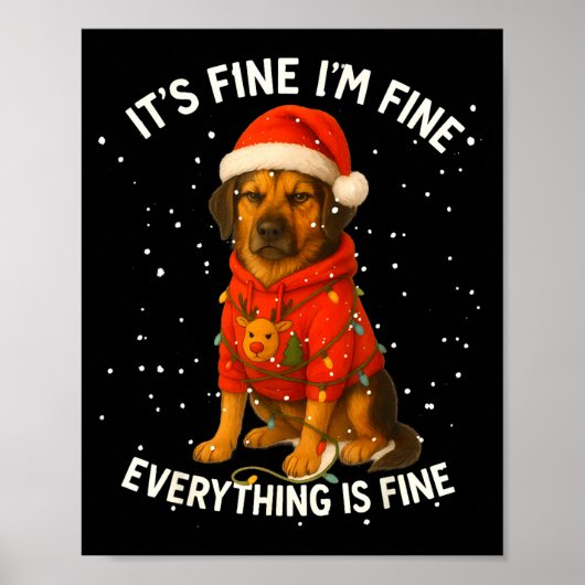 Funny German Shepherd Decorate Christmas Shirts I' Poster (Voorkant)