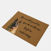 Funny German Shepherd Doormat Deurmat (Schuin)