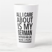 Funny German shepherd Latte Mok (Voorkant)