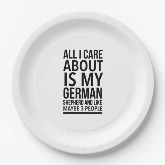 Funny German shepherd Papieren Bordje (Voorkant)