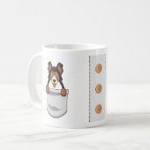 Funny German Shepherd Puppy Hondenliefhebber Koffiemok (Voorkant links)