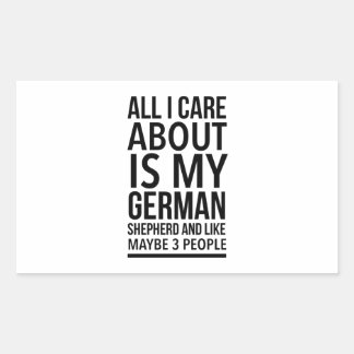 Funny German shepherd Rechthoekige Sticker
