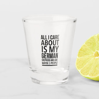 Funny German shepherd Shot Glas
