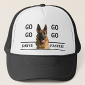 Funny German Shepherd Trucker Casquette (Devant)