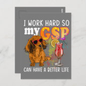 Funny German Shorthaired Pointer Gifts GSP Lover Briefkaart (Voorkant / Achterkant)