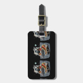 Funny German towel  Bagagelabel (Voorkant verticaal)