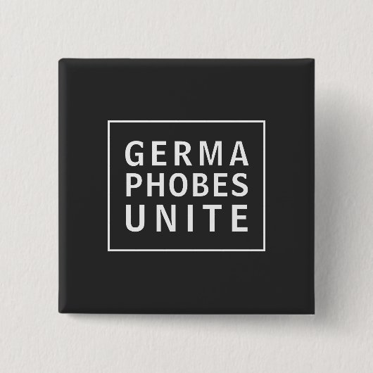 Funny Germaphobes Unite Pandemic Meme Vierkante Button 5,1 Cm (Voorkant)