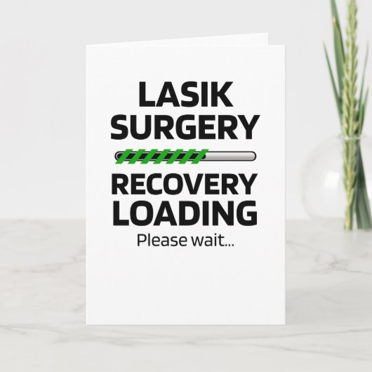 Funny Geschenk voor herstel na Lasik-operatie Kaart (Voorkant)