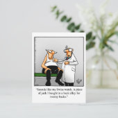 Funny Get Good Briefkaart (Staand voorkant)