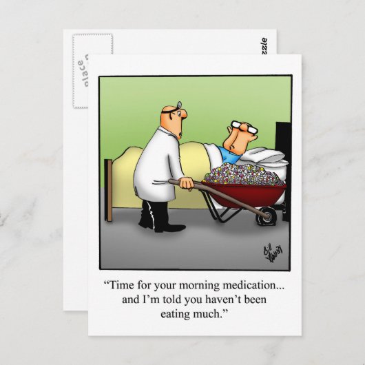 Funny Get Good Briefkaart (Voorkant / Achterkant)