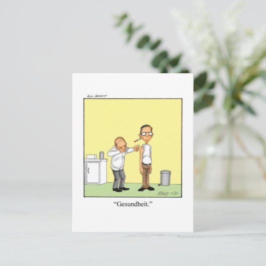 Funny Get Good Briefkaart (Staand voorkant)