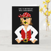 Funny Get Good For Boy Child Kind Cartoon Pirate Kaart (Gele Bloem)