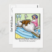 Funny Get Good Humor Briefkaart (Voorkant / Achterkant)