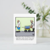 Funny Get Good Humor Briefkaart (Staand voorkant)