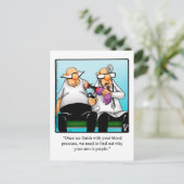 Funny Get Good Humor Briefkaart (Staand voorkant)