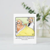 Funny Get Good Humor Briefkaart (Staand voorkant)