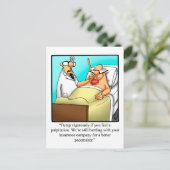 Funny Get Good Humor Briefkaart (Staand voorkant)