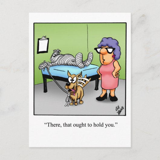 Funny Get Good Humor Briefkaart (Voorkant)