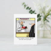 Funny Get Good Humor Briefkaart (Staand voorkant)