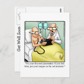 Funny Get Good Humor Briefkaart (Voorkant / Achterkant)